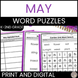 May Word Puzzles Activities