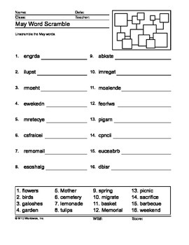 may word scramble printable by lesson machine teachers pay teachers