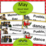 May Word Wall Cards!  English version - Cinco de Mayo, Mem
