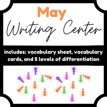 Preview of May Writing Center Differentiated for Primary Grades