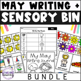 May Writing Center and Sensory Bin Bundle - May Activity Packet