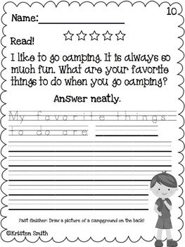 May Writing- Helping students with handwriting and writing skills!