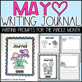 Preview of Daily Writing Prompts for May - Writing Journal for 1st & 2nd Grade