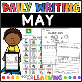 May Daily Writing Prompts for Kindergarten|Spring Journal Prompts