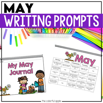 Preview of May Writing Prompts - May Journal - May Morning Work