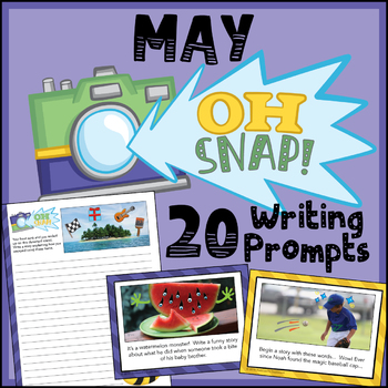 Preview of May Writing Prompts - End of Year Writing Prompts - May Activities