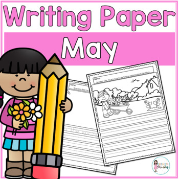 Preview of May Writing Prompts & Paper