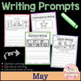 May Writing Prompts | Print & Digital | Google Slides