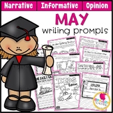 Preview of May Writing Prompts | Real-World and Draw & Write Formats | PDF & GOOGLE