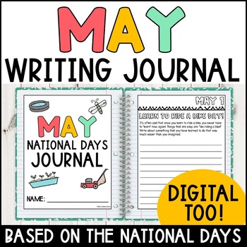 Preview of May Writing Prompts and Writing Journal 3rd Grade - 4th Grade - 5th Grade
