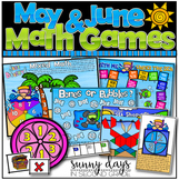 May and June Math Games - Print and Play!