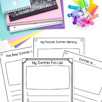 May and June Writing and Craft | End of the Year, Summer, Holidays