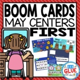 May and Spring Boom Card Activities for First Grade