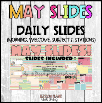 Preview of May (and Summer!) Slides - HUGE BUNDLE!! (morning, subjects, stations and more!)