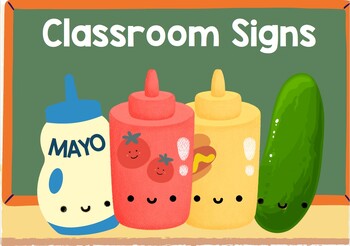Preview of May do Must do Ketchup and Pick one Classroom Signs