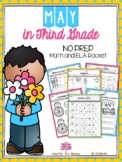 May in Third Grade (NO PREP Math and ELA Packet)