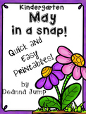 May in a Snap:  No Prep  Printables for Math and Literacy