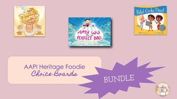 Preview of AAPI Heritage Foodie Choice Boards Bundle