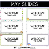 May slides / spring / google / powerpoint / premade / editable