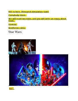 Preview of May the Force be With You/Essay/ Star Wars NJSLA