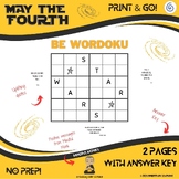 May the Fourth Be Wordoku (word sudoku) Printable Activity