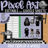 May the Fourth Pixel Art Math Google Sheets | Fraction of 