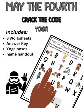 Preview of May the Fourth be with you Crack the Code Yoga, Movement, fine & Gross