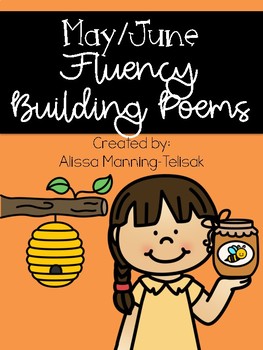 Preview of May/June Fluency Building Poems {Poetry Notebooks}