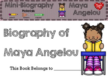 Preview of Maya Angelou - Biography