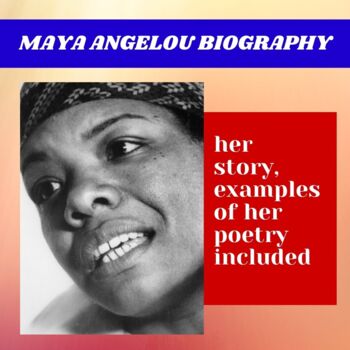 Maya Angelou Biography | Black History | Editable by Humanities Workshop