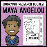Maya Angelou Biography Research Booklet