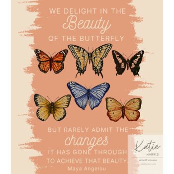 Preview of Maya Angelou Butterfly Poetry Poster