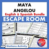 Maya Angelou Escape Room Bilingual English and Spanish Sta