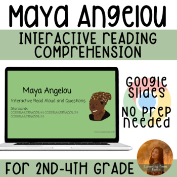 Preview of Maya Angelou Interactive Reading Comprehension