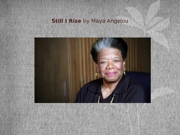 Maya Angelou Lesson - 