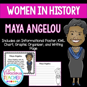 Maya Angelou ~ Women in History by The Vivacious Teacher | TPT