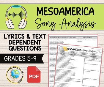 Preview of Maya, Aztec & Inca (Mesoamerica) Song Analysis