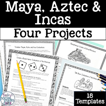 Preview of Maya, Aztec, Inca Projects Mini Bundle