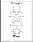 Maya Coloring Page - The Primary Kids