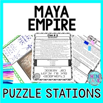 Preview of Maya Empire PUZZLE STATIONS: Mayan Civilization, Mexico and Hieroglyphics