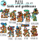 Maya Gods and goddesses Clip art