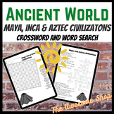 Maya, Inca & Aztec Vocabulary Crossword and Word Search En