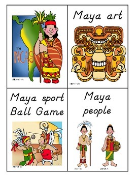 Maya, Inca, Aztec Vocabulary Word Wall Word Cards for Core Knowledge ...