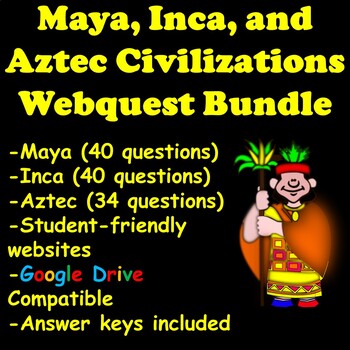Preview of Maya, Inca, and Aztec Webquest Bundle
