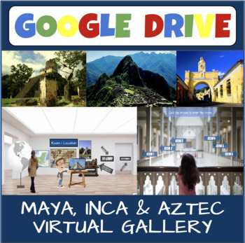 Preview of Maya Inca and Aztec Google Slides Virtual Gallery/Museum and Exhibit Project