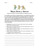 Maya, Inca, and Aztec Projects (Presentation and Writing, 