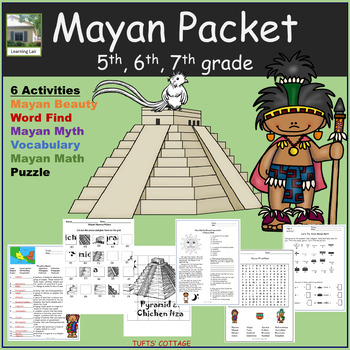 Preview of Maya / Mayan  6 Fun Activities Learning Packet