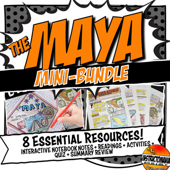 Preview of Maya Resources Bundle: Interactive Notebook or Independent Work Packet