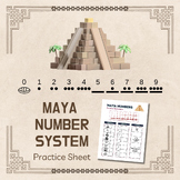 Maya Number System Practice Worksheet