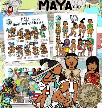 Preview of Maya clip art Bundle- 168 items!